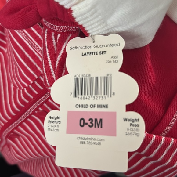 ♥️My Valentine Baby Layette Set 0-3M Carter’s - Picture 6 of 6